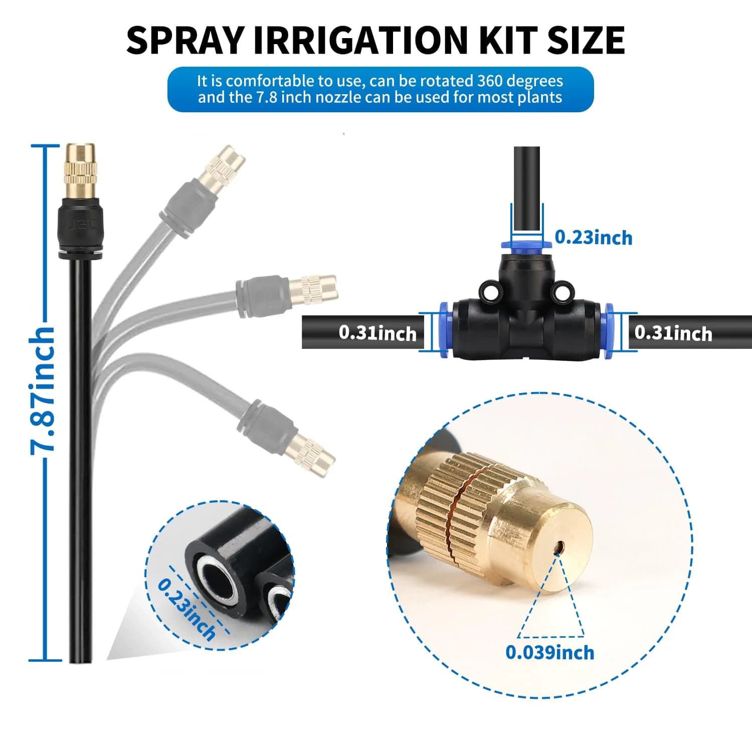 IrriNex 30 ft Drip Irrigation System Kit component view 6