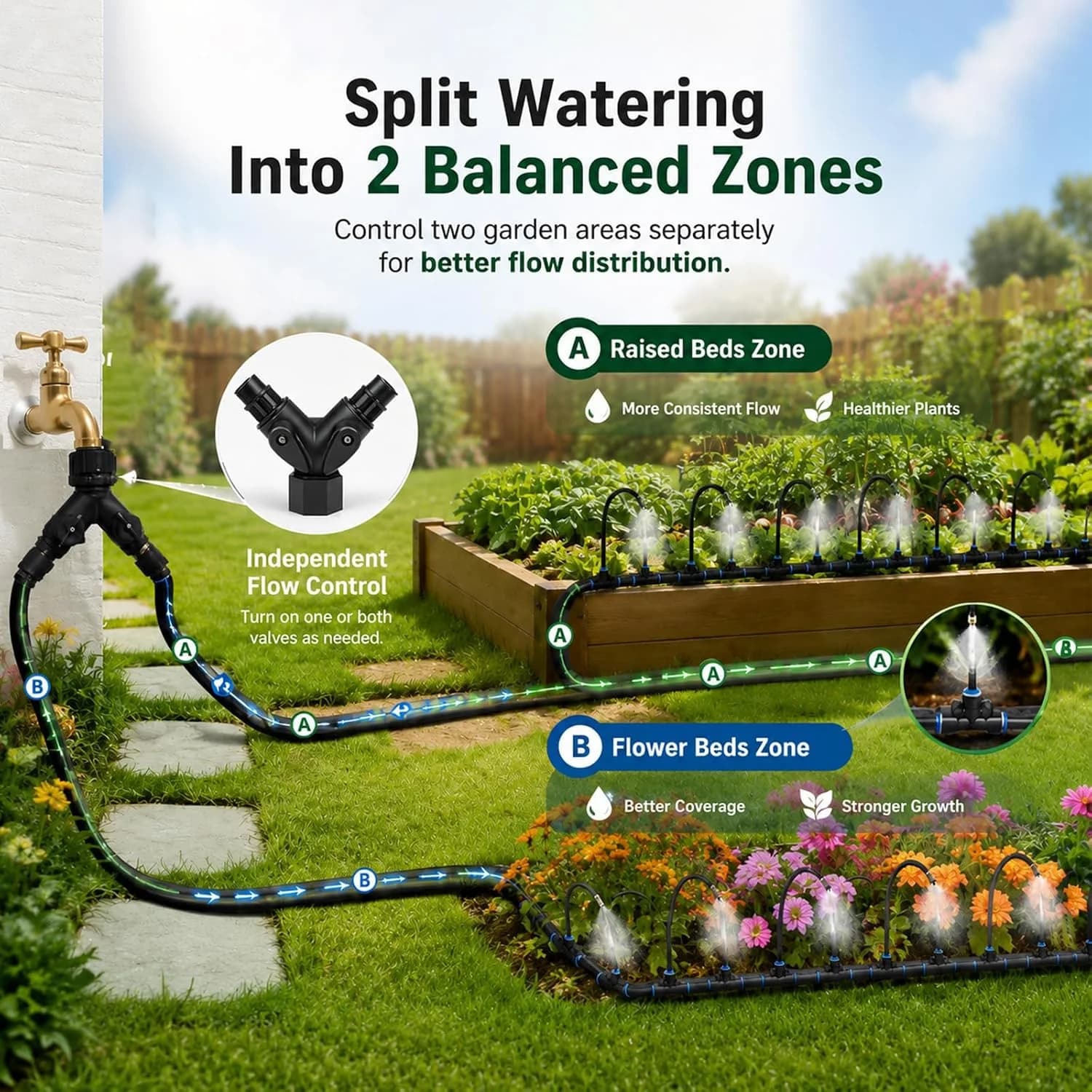 IrriNex 100 ft Drip Irrigation System Kit component view 4