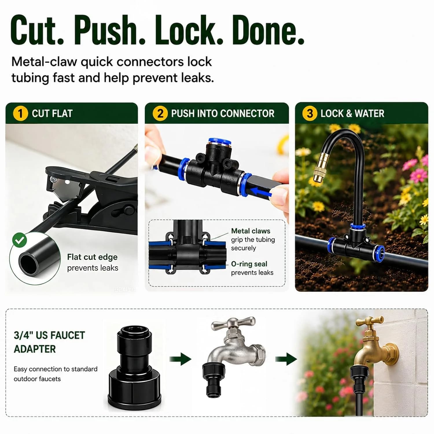IrriNex 100 ft Drip Irrigation System Kit component view 7
