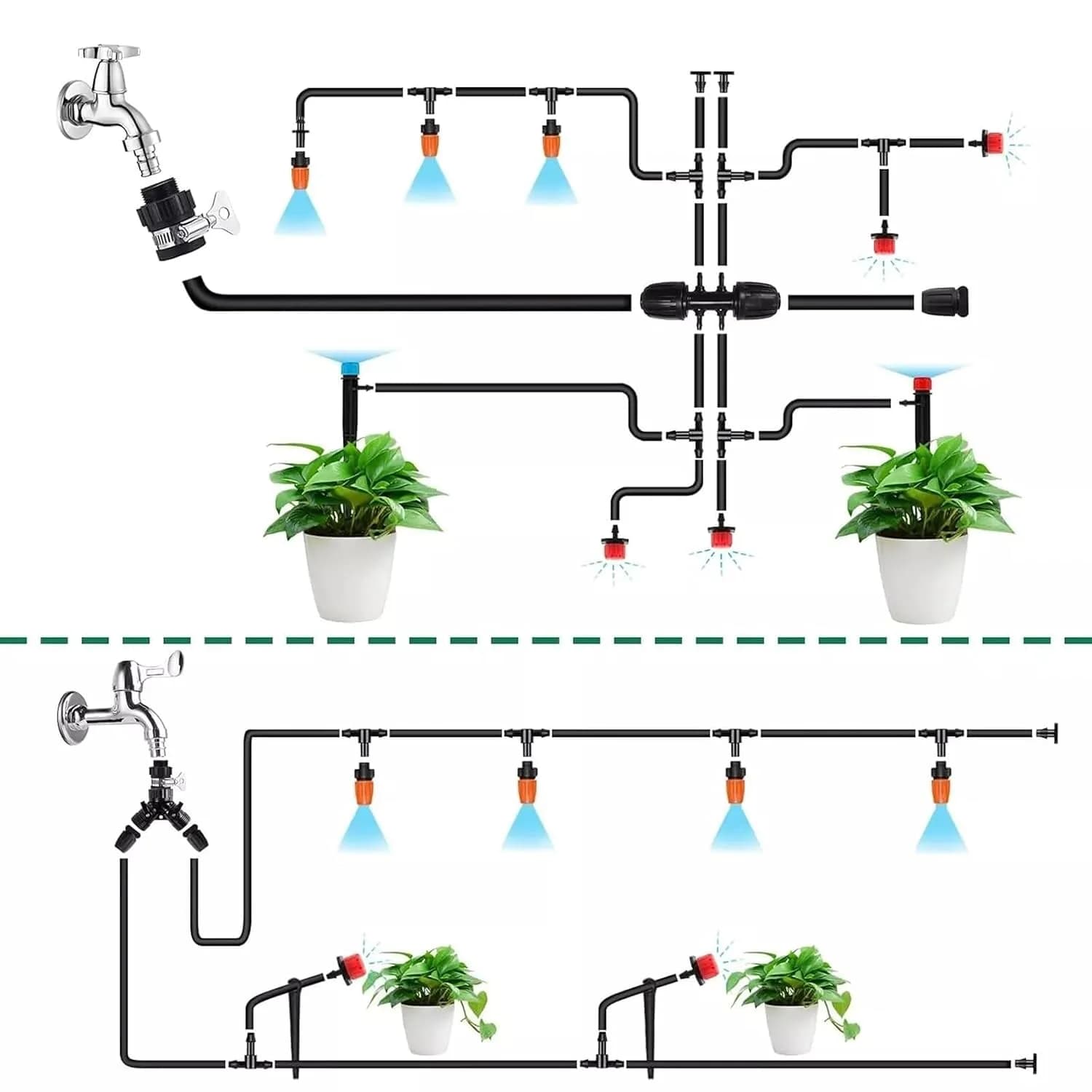 IrriNex 164 ft Drip Irrigation System Kit component view 6