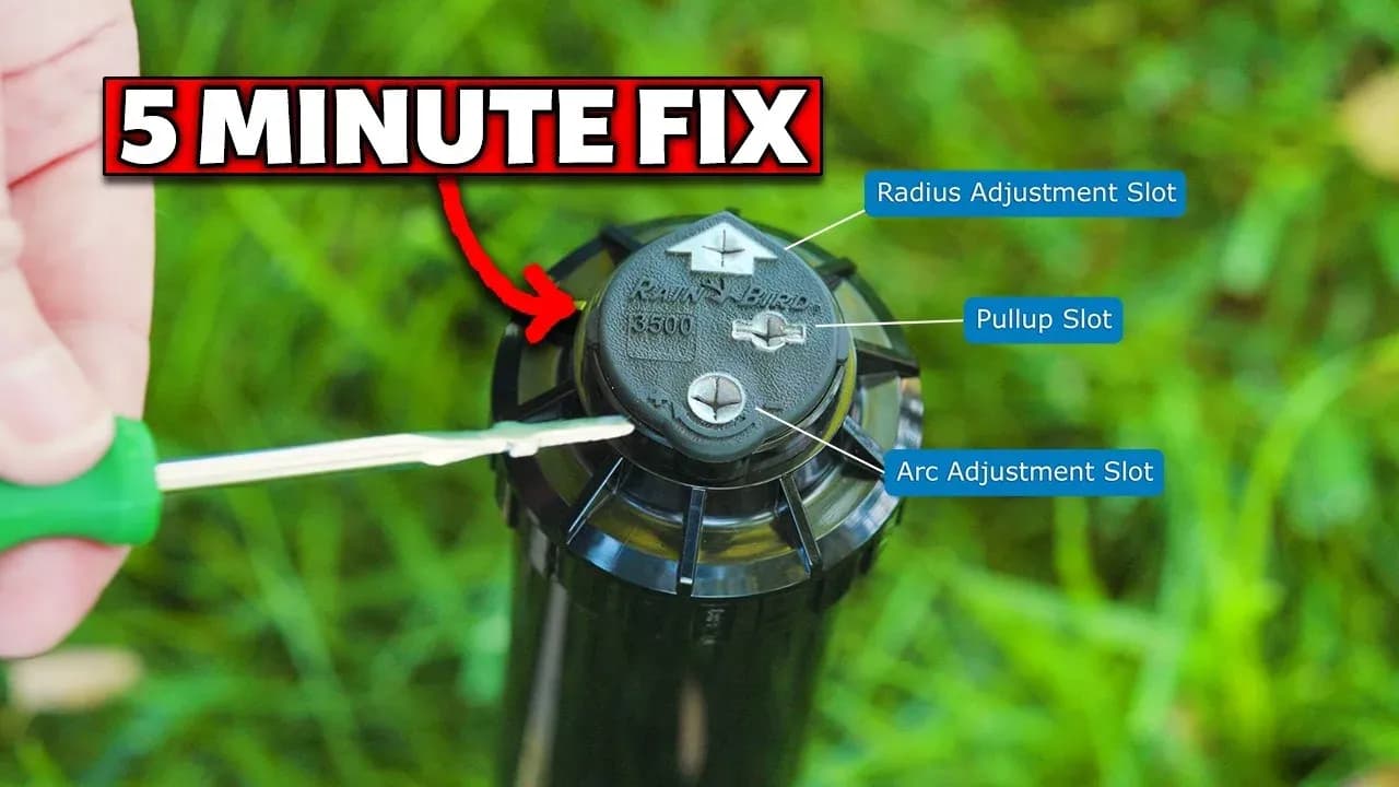How To Adjust Sprinkler Heads