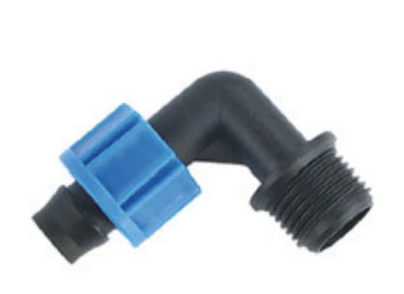 وصلة بصامولة قفل — Lock Nut Male Elbow