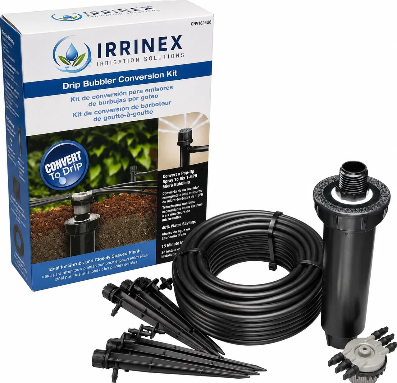 IrriNex Pop-Up Sprinkler Conversion Kit for 1/4-inch Inlets