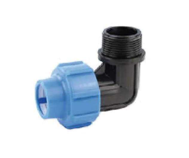 L-Compression 90° Elbow with Male Thread