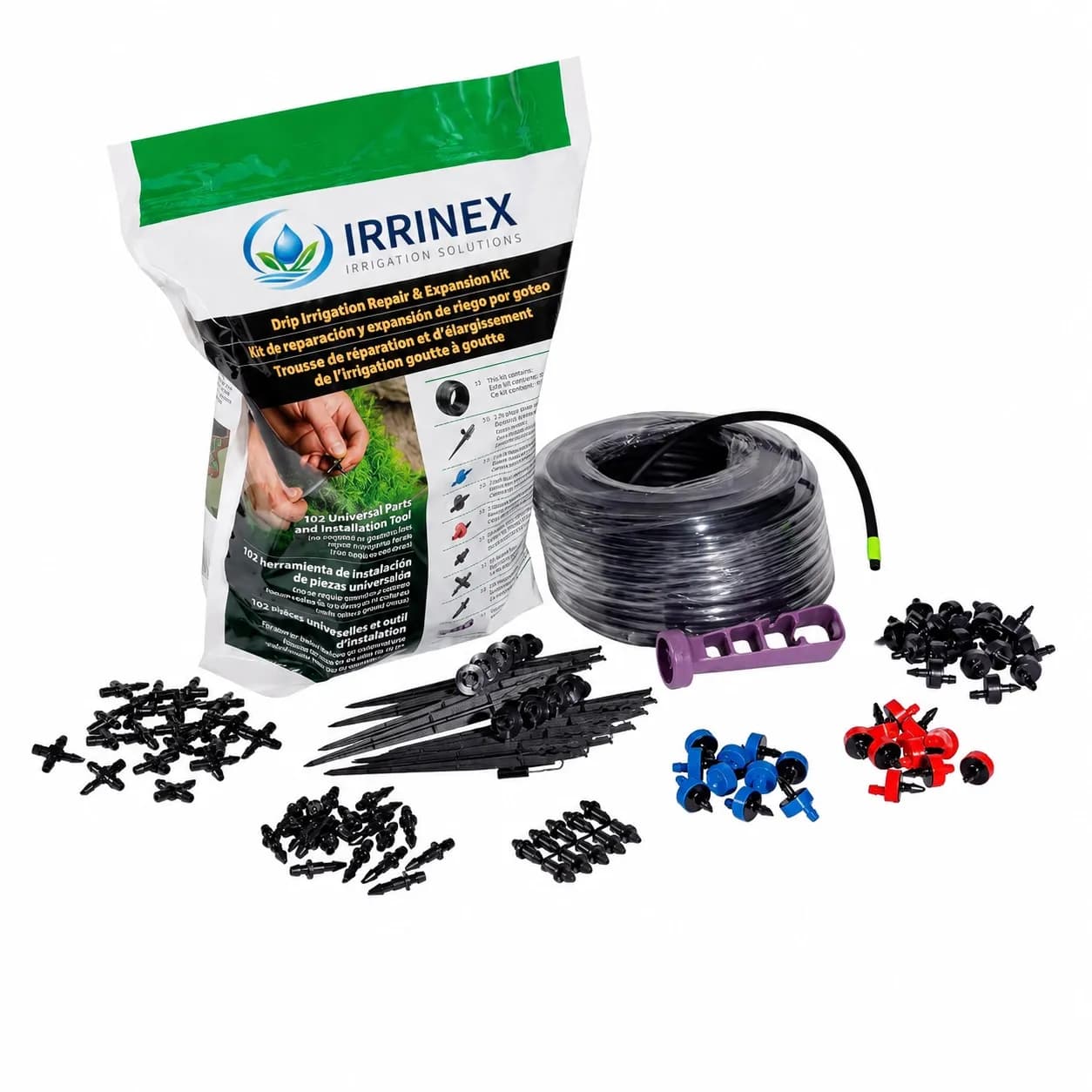 IrriNex Drip Irrigation Repair and Expansion Kit