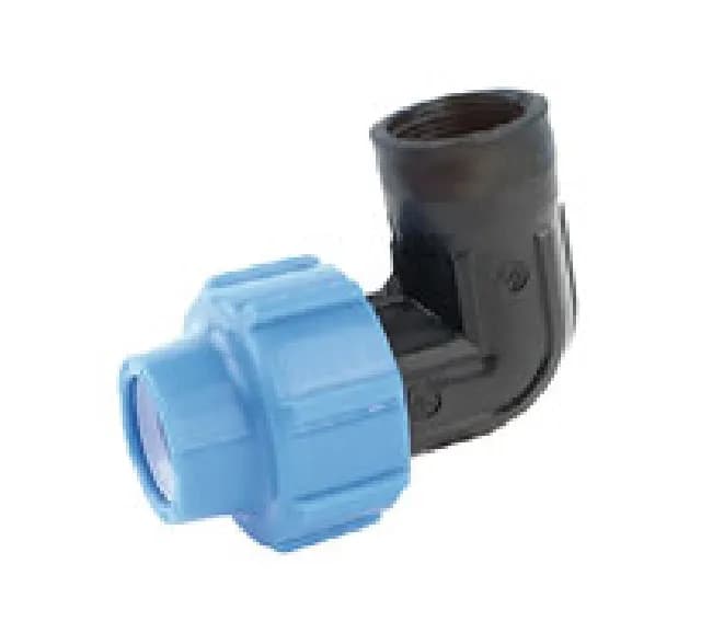 L-Compression 90° Elbow with Female Thread