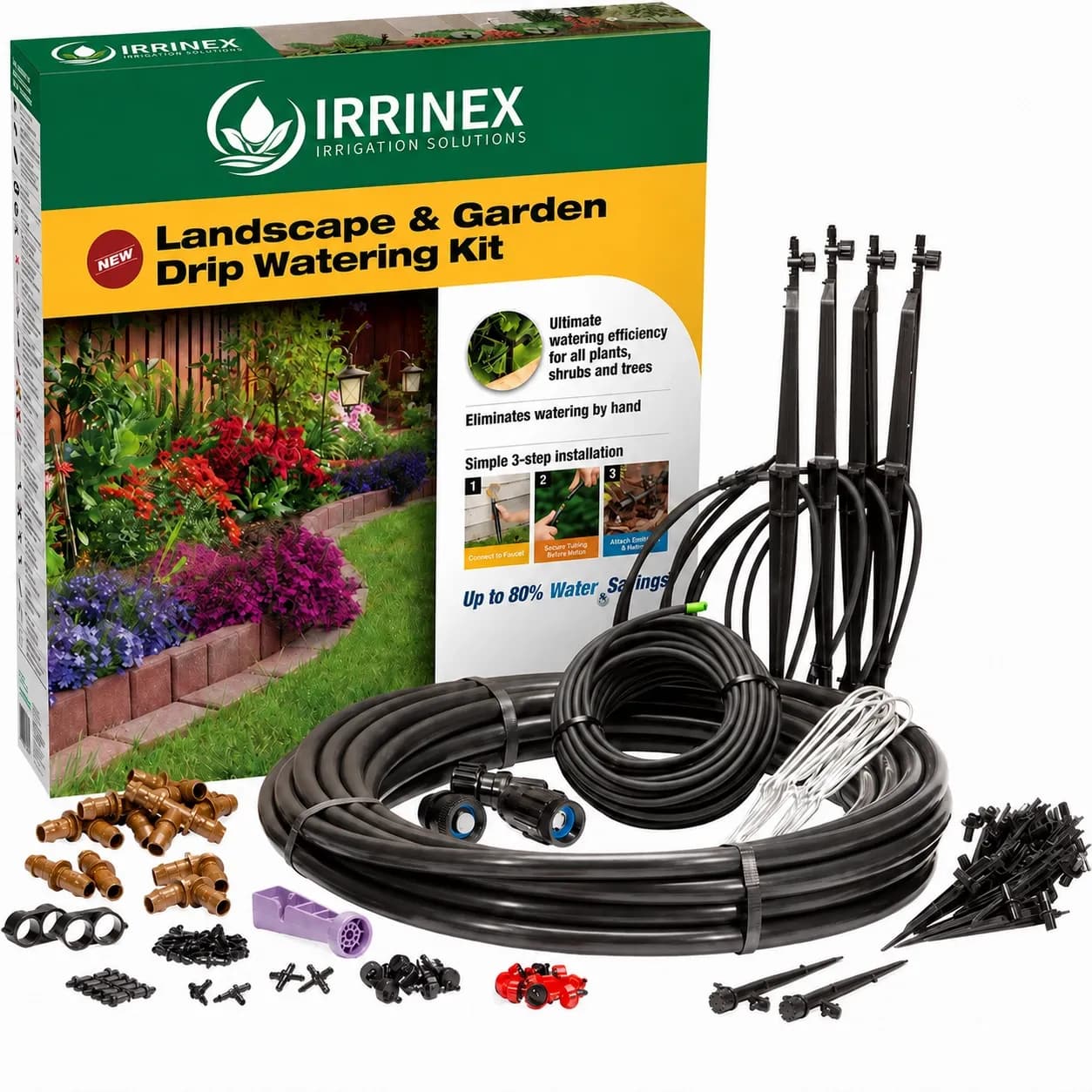 IrriNex Garden Drip Irrigation System Kit