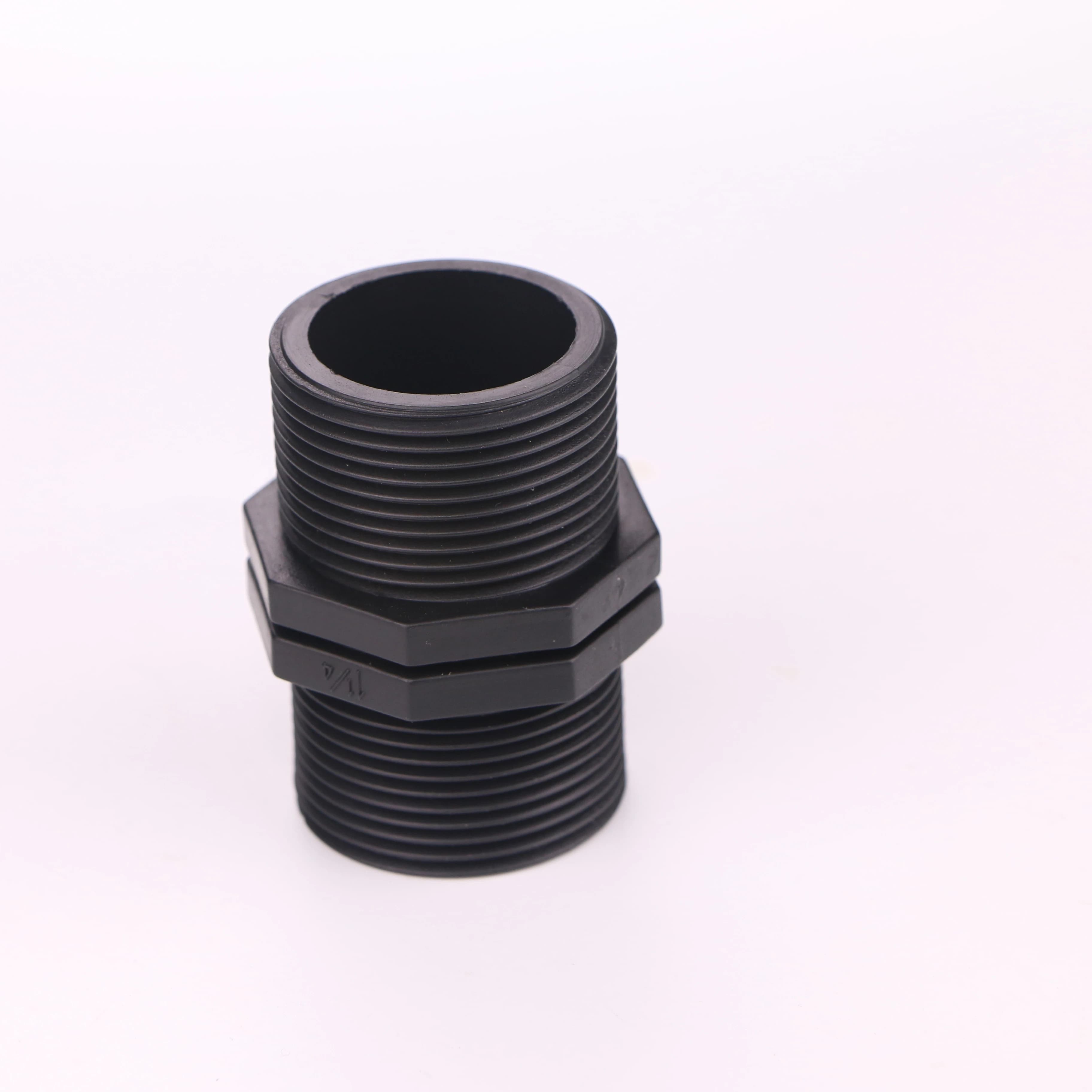 BSP PP Quick Connector Male Thread Nipple Tube Connector for Agriculture Irrigation Water Supply Pipe Fitting