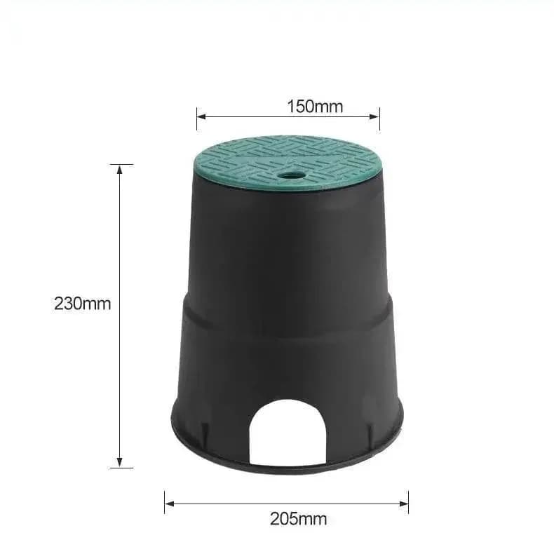 Caixa de válvulas plástica PP 6"10"12" 14" com tampa sobreposta para rega de jardins e gramados e controle na superfície de sistemas de aspersão