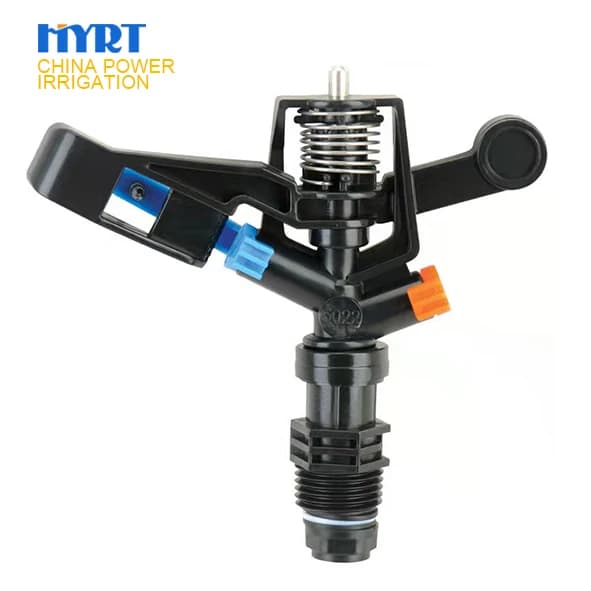 Canon d’arrosage 360, prix économique en Chine, arroseur à percussion 1/2'' pour irrigation agricole
