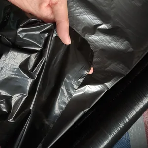 Película de acolchado agrícola plateada y negra PE, película de plástico para control de hierbas en fincas