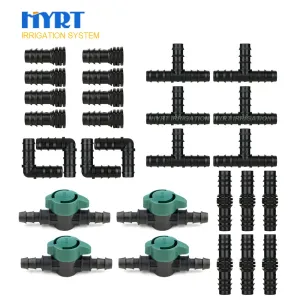 农业16mm滴灌管塑料起始旁通连接器，适用于自动滴灌系统