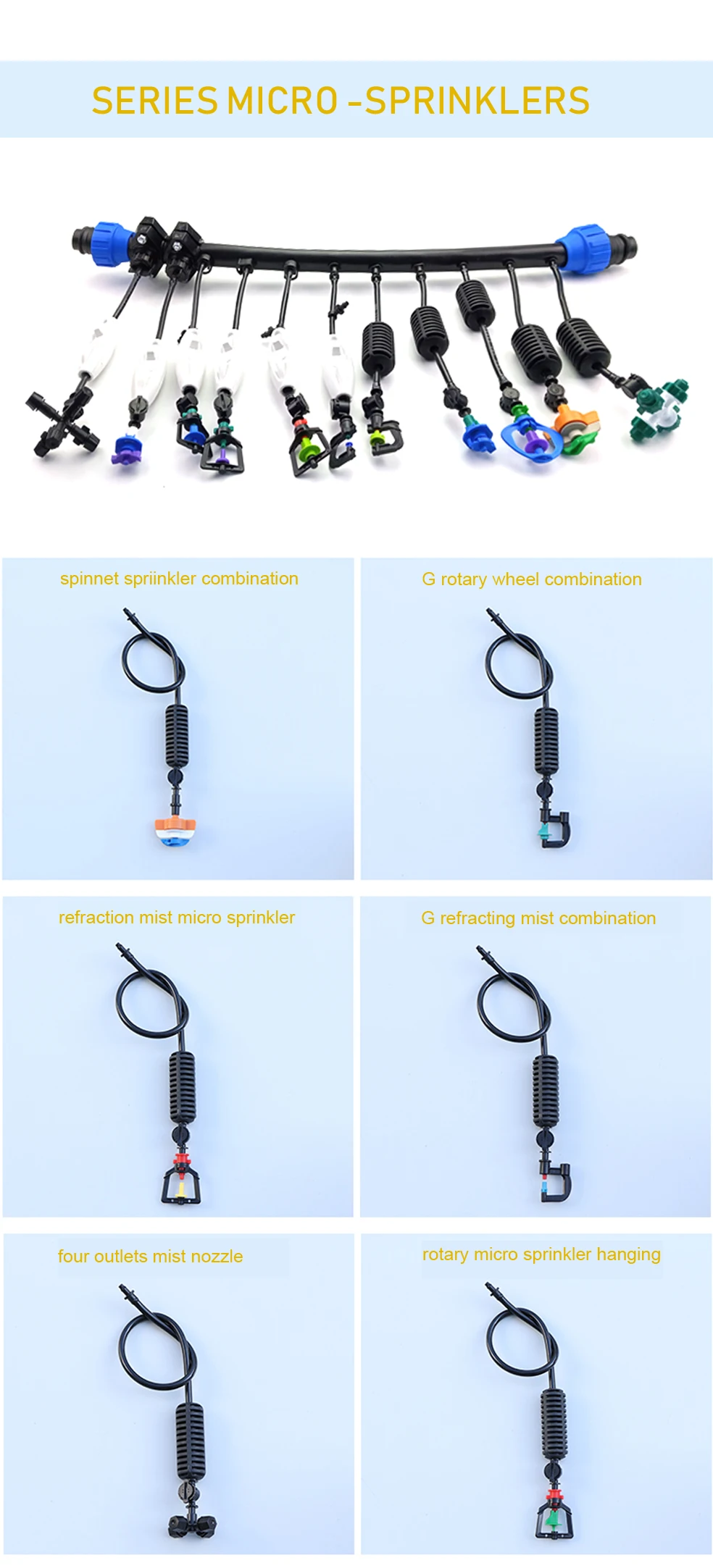 Drip Irrigation Rotary Micro Sprinkler Water Sprinkler Garden Sprinklers