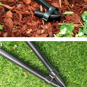 Chiusura terminale per tubo di irrigazione a goccia all'ingrosso, 16mm 20mm 25mm plastica nera