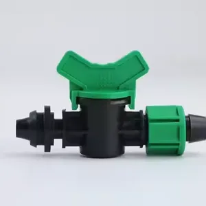 16mm Kunststoff-Abgangsventil und Startanschluss-Verbinder für automatische Garten- und Hof-Tropfbewässerungssysteme