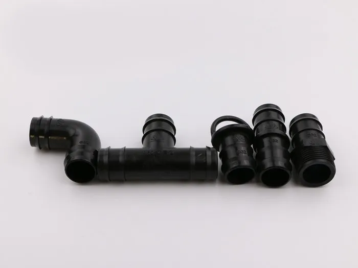 POM-Schlauchtüllen-Fitting-Verbinder für 16 20 25 32mm LDPE- und HDPE-Rohre in Gartenbewässerungssystemen