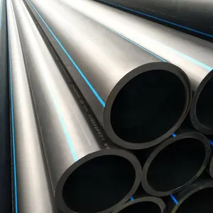 Tubo d'acqua nero in plastica HDPE/LDPE all'ingrosso di fabbrica per impianti di irrigazione