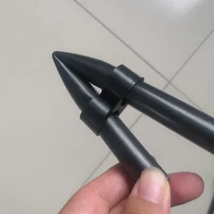 Chiusura terminale per tubo di irrigazione a goccia all'ingrosso, 16mm 20mm 25mm plastica nera