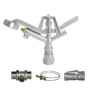Factory Price Metal Sprinkler 1" Female Thread Two Nozzles for Farm Irrigation