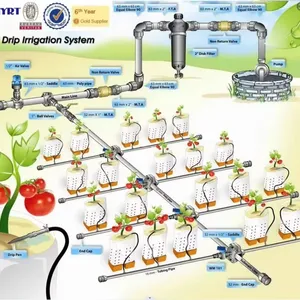 Проектирование сельскохозяйственной системы орошения фермы на 1ha/гектаров