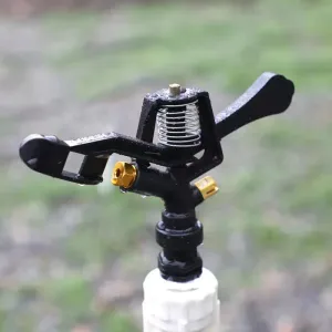 Factory Price Plastic Rocker Arm Sprinklers Agricultural Greenhouses 3/4'' M Impact Sprinkler for Garden Watering Irrigation