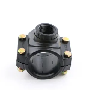 Collare di presa per tubo PE/PVC per irrigazione agricola con tubo PVC/PE