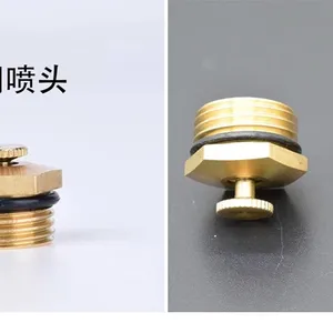 Micro-arroseur atomisant réglable 1/2'' entièrement en cuivre, portée intermédiaire pour jardin agricole