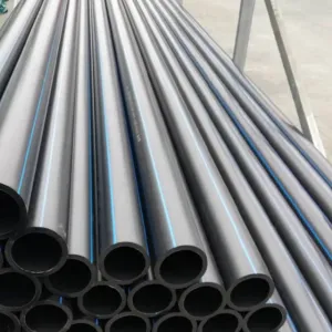 Tubo d'acqua nero in plastica HDPE/LDPE all'ingrosso di fabbrica per impianti di irrigazione