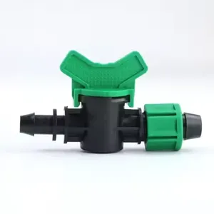 16mm Kunststoff-Abgangsventil und Startanschluss-Verbinder für automatische Garten- und Hof-Tropfbewässerungssysteme