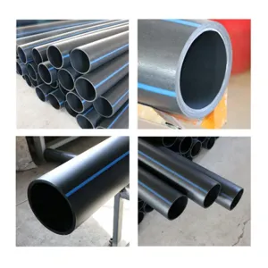 Tubo d'acqua nero in plastica HDPE/LDPE all'ingrosso di fabbrica per impianti di irrigazione