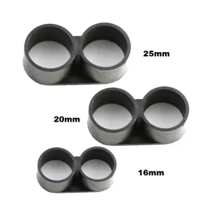 Chiusura terminale per tubo di irrigazione a goccia all'ingrosso, 16mm 20mm 25mm plastica nera