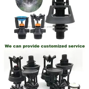Aspersor de água para jardim 360 graus 1/2" 3/4" M, aspersor oscilante grande para sistema de irrigação de estufas agrícolas