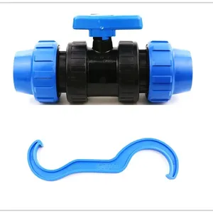 Verbinder und Bewässerungsrohrfittings, Absperrventil und Wasserhahnventil für Wasserrohr-Klemmfittings
