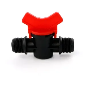 שסתום ניקוז מפלסטיק 16mm 20mm 25mm POM לבקרת ספיקת מים במערכת השקיית גינה בטפטוף