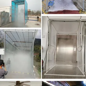 IRRINEX boquilla de pulverización de niebla y nebulización de liberación rápida para túneles y canales de enfriamiento, humidificación, desinfección e higienización