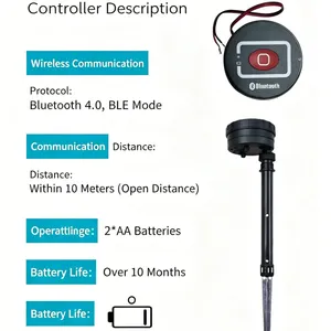 وحدة تحكم زراعية آلية بصمام كهرومغناطيسي عبر Bluetooth، نظام ري يدوي بلاستيكي مع تحكم بالتطبيق APPcontroller