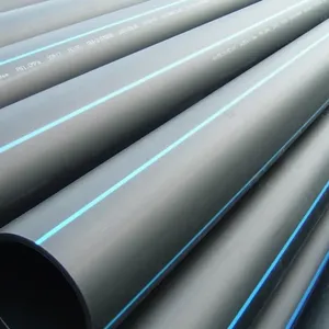 Tubo d'acqua nero in plastica HDPE/LDPE all'ingrosso di fabbrica per impianti di irrigazione