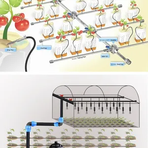 Diseño de sistemas automáticos de riego por goteo agrícola, cinta, tubería y manguera