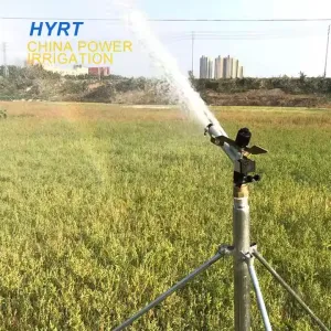 Aspersor de impacto 1" de grande procura com cabeça de irrigação de círculo completo 360° para propriedades rurais, jardins & gramados grandes