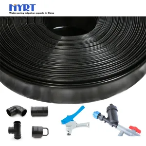 צינור גמיש PE וצינור שטוח PE Layflat למערכת השקיה חקלאית