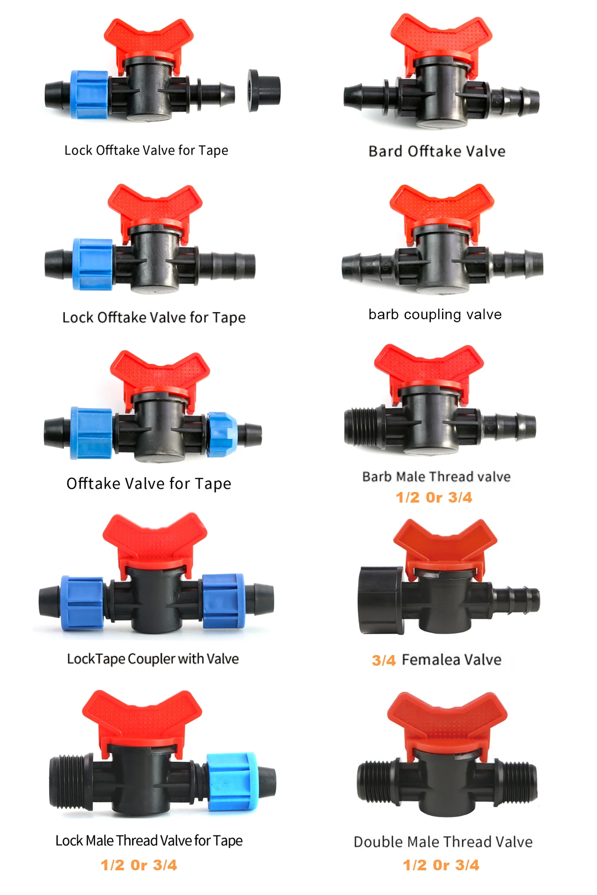 Drip Irrigation Fitting Small Valve for Farm Irrigation System