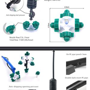 Farm Irrigation System Fogger Spray Nozzle Hanging Sprinkler Garden Sprinkler