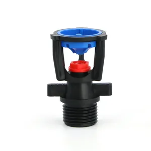 Microaspersor de 1/2" com pulverização de água de 360 graus para irrigação de pomares e hortaliças