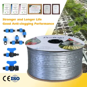 סרט טפטוף / צינור וצינורית 16 mm להשקיה בחווה במערכת השקיה חקלאית אוטומטית