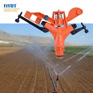 Aspersor de agua de plástico de largo alcance para sistemas de riego automático de jardines, hierba y césped