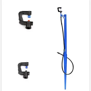 Plastic Micro Irrigation Water Sprinkler With Stakes Set