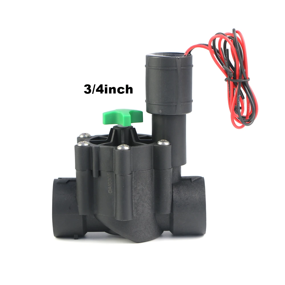 טיימר השקיה 3/4" למערכת השקיית גינות אוטומטית בטפטוף ושסתום סולנואיד דיגיטלי חכם