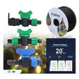 Cinta de goteo negra, plateada y blanca para riego agrícola, de material nuevo y personalizable