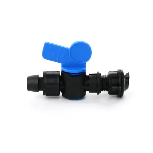 Valvola di derivazione da 16mm per nastro gocciolante e tubo layflat per impianti di irrigazione con ala gocciolante, accessori per mini valvole e raccordi per irrigazione agricola