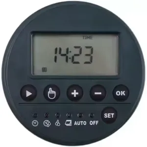 Drip Irrigation Water Timer Controller Single Station Dry Battery Control with Solenoid Valve for Agriculture Garden Planting